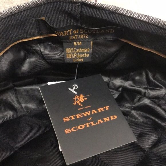 Stewart Of Scotland Men's Cashmere Ivy Cap - Picture 5 of 5